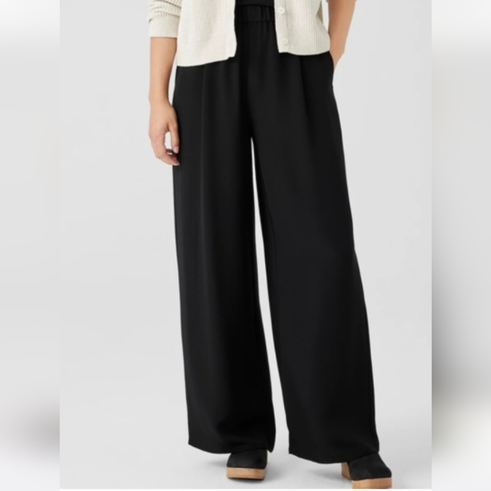 Elegant Eileen Fisher Wide-Leg Pants